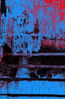 Çizik ve çatlaklarla metal doku