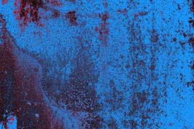 Dökülen boya paslı metal dokusu