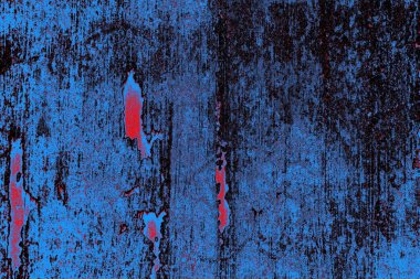 Kırmızı ve mavi renkli grungy duvar, desenli arka plan