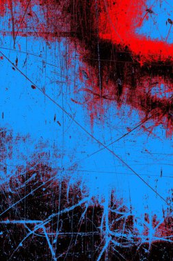 Çizik ve çatlaklarla metal doku