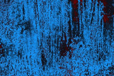 Kırmızı ve mavi renkli grungy duvar, desenli arka plan