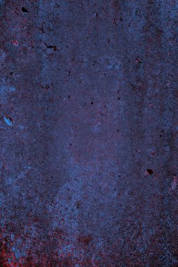 Kırmızı ve mavi renkli grungy duvar, desenli arka plan