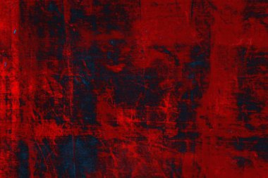Soyut grunge arkaplanı. Monokrom dokusu. Mavi ve kırmızı desenli arkaplan