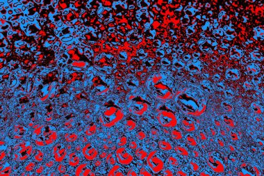 Kırmızı ve mavi renkli grungy duvar, desenli arka plan