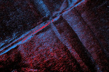 Kırmızı ve mavi renkli grungy duvar, desenli arka plan