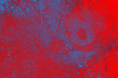 Soyut grunge arkaplanı. Monokrom dokusu. Mavi ve kırmızı desenli arkaplan