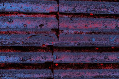 Oluklu eski çatı dokusu