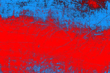 Soyut grunge arkaplanı. Monokrom dokusu. Mavi ve kırmızı desenli arkaplan