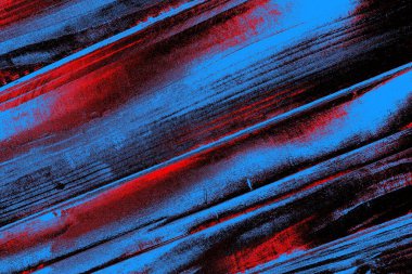 Kırmızı ve mavi renkli grungy duvar, desenli arka plan