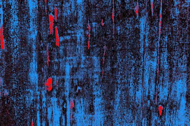 Kırmızı ve mavi renkli grungy duvar, desenli arka plan