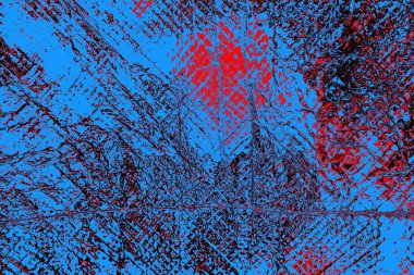 Kırışık kırmızı polietilen film dokusu