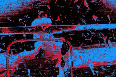 Çizik ve çatlaklarla metal doku