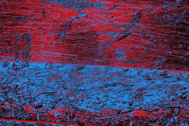 Çizik ve çatlaklarla metal doku