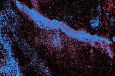 Kırmızı ve mavi renkli grungy duvar, desenli arka plan