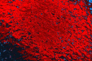 Kırmızı ve mavi renkli grungy duvar, desenli arka plan