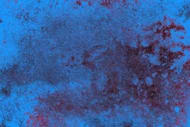 Kırmızı ve mavi renkli grungy duvar, desenli arka plan