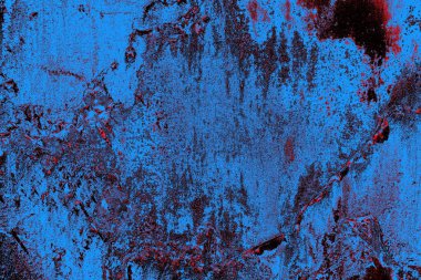 Dökülen boya paslı metal dokusu