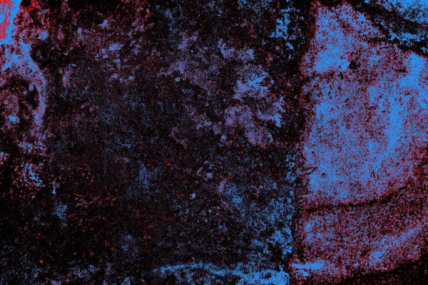 Crimson Rood Blauw Gekleurde Grungy Muur Getextureerde Achtergrond — Stockfoto
