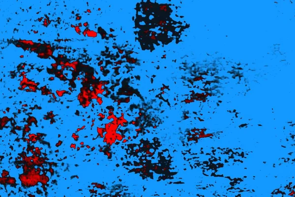 Kırmızı ve mavi renkli grungy duvar, desenli arka plan