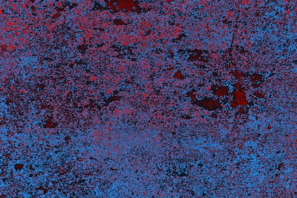 Kırmızı ve mavi renkli grungy duvar, desenli arka plan