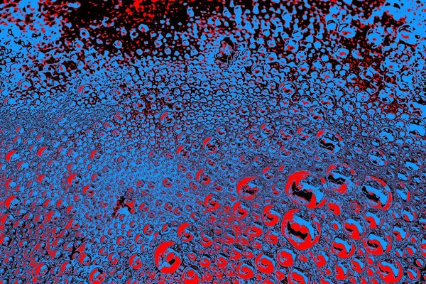 Kırmızı ve mavi renkli grungy duvar, desenli arka plan