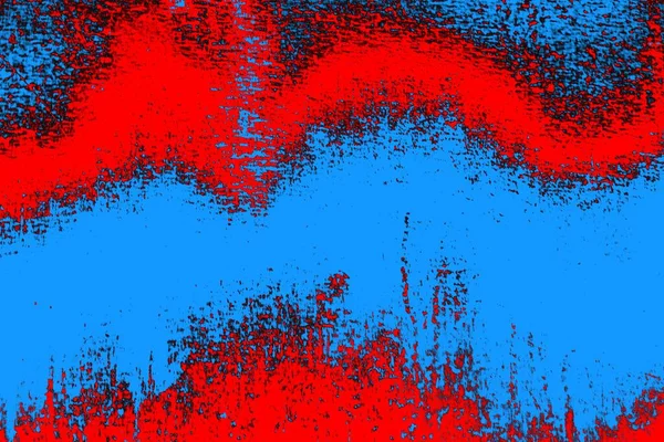 Kırmızı ve mavi renkli grungy duvar, desenli arka plan