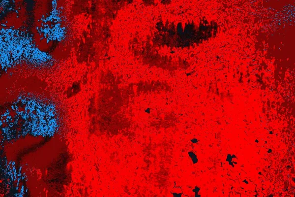 Fundo Grunge Abstrato Textura Monocromática Azul Vermelho Texturizado Fundo — Fotografia de Stock