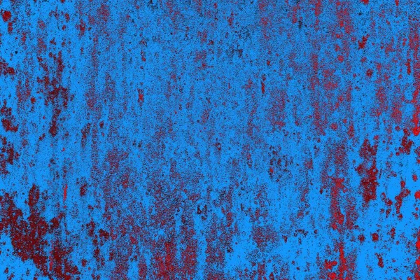 Crimson Rood Blauw Gekleurde Grungy Muur Getextureerde Achtergrond — Stockfoto