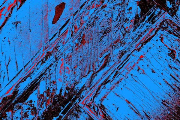 Kırmızı ve mavi renkli grungy duvar, desenli arka plan
