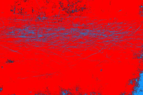 Kırmızı ve mavi renkli grungy duvar, desenli arka plan