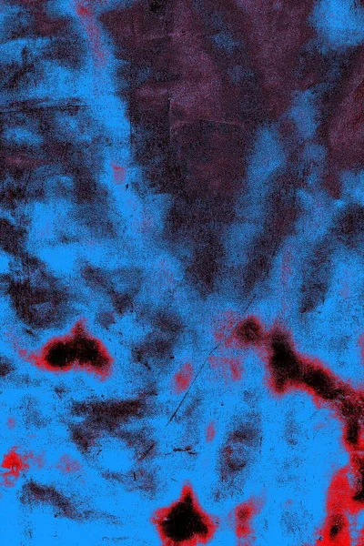 Kırmızı ve mavi renkli grungy duvar, desenli arka plan