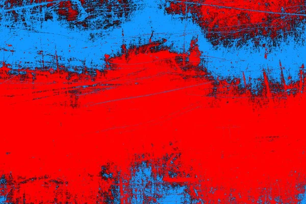 Abstrakt Grunge Bakgrund Monokrom Konsistens Blå Och Röd Strukturerad Bakgrund — Stockfoto