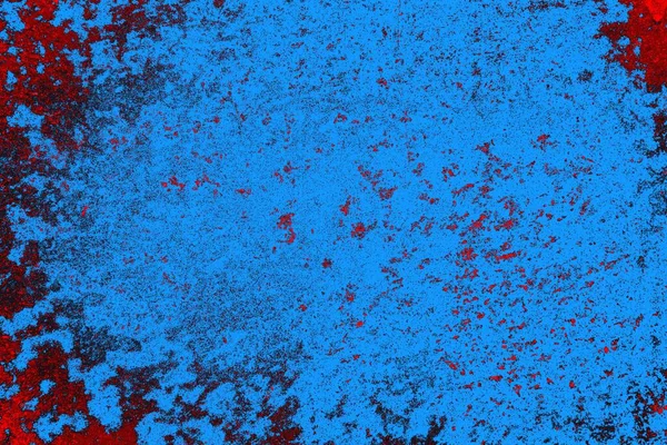 Kırmızı ve mavi renkli grungy duvar, desenli arka plan