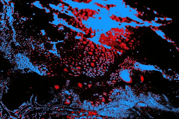 Kırmızı ve mavi renkli grungy duvar, desenli arka plan