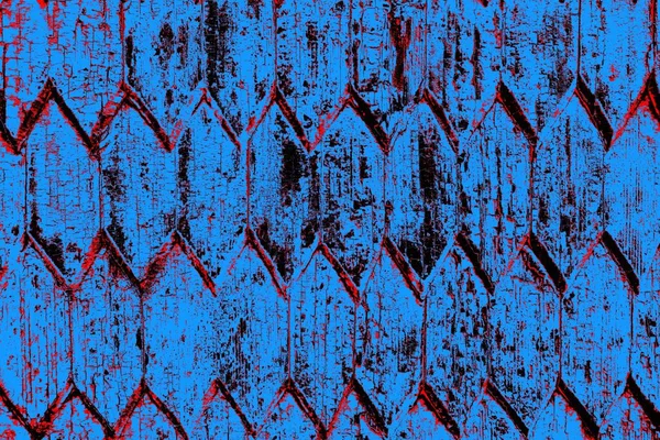 Kırmızı ve mavi renkli grungy duvar, desenli arka plan