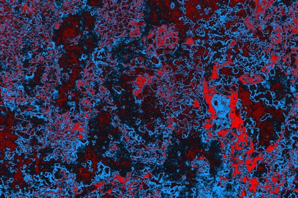 Kırmızı ve mavi renkli grungy duvar, desenli arka plan
