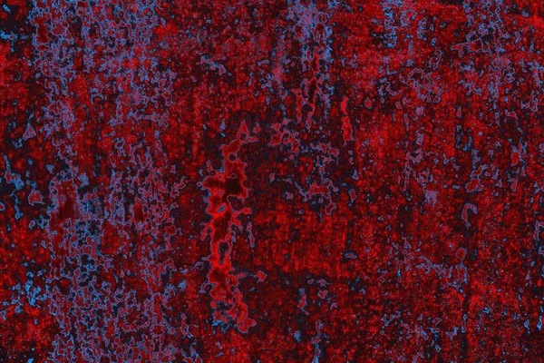 Kırmızı ve mavi renkli grungy duvar, desenli arka plan