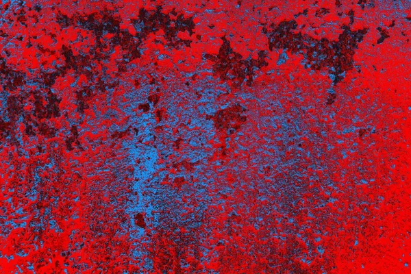 Crimson Red Blue Colored Grungy Wall Textured Background — Stock Photo, Image