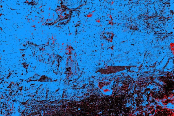 Kırmızı ve mavi renkli grungy duvar, desenli arka plan