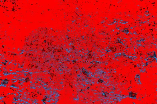 Kırmızı ve mavi renkli grungy duvar, desenli arka plan