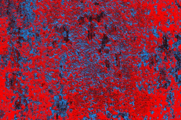 Kırmızı ve mavi renkli grungy duvar, desenli arka plan