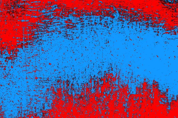 Kırmızı ve mavi renkli grungy duvar, desenli arka plan