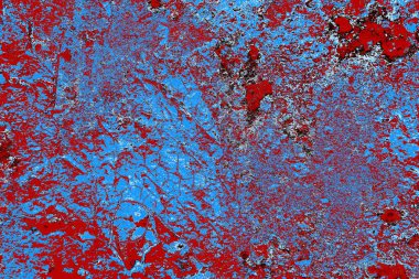 kırmızı, mavi ve siyah grunge duvar dokusu arkaplanı 