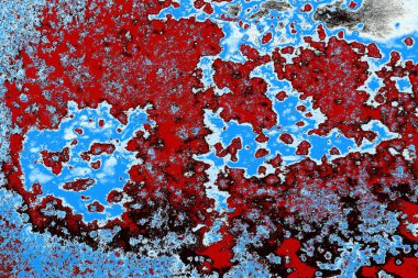 Çizik ve çatlaklarla metal doku