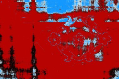 Çizik ve çatlaklarla metal doku