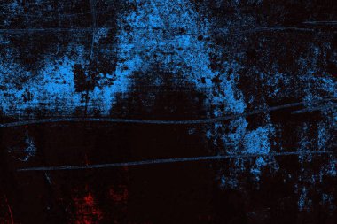 Koyu renkli ses, arka planda çatlaklar olan grunge duvar dokusu