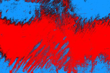 Kırmızı ve mavi renkli grunge duvar dokusu arkaplanı