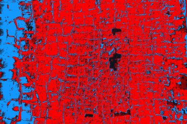 Kırmızı ve mavi renkli grunge duvar dokusu arkaplanı