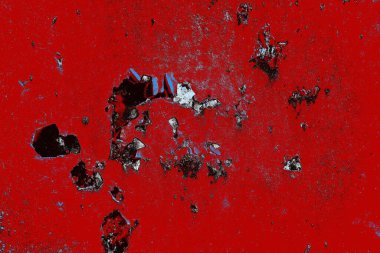 Dökülen boya paslı metal dokusu