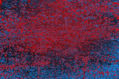 Kırmızı ve mavi renkli grunge duvar dokusu arkaplanı